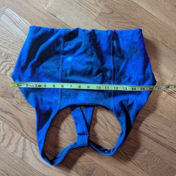 MTA Sport Large Blue &‎ Purple Starry Sky Racerback Sports Bra - Picture 2 of 7